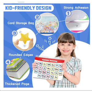 Montessori Busy Book Educational Toys Preschool Learning Activities DAMAGED